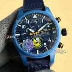 TW Factory Replica IWC Pilot's Blue Angels Edition Ceramic Case Chronograph Watch 
